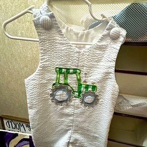 Boys Tractor Romper